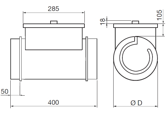 Elektrický ohřívač MBE R2 s regulací výkonu