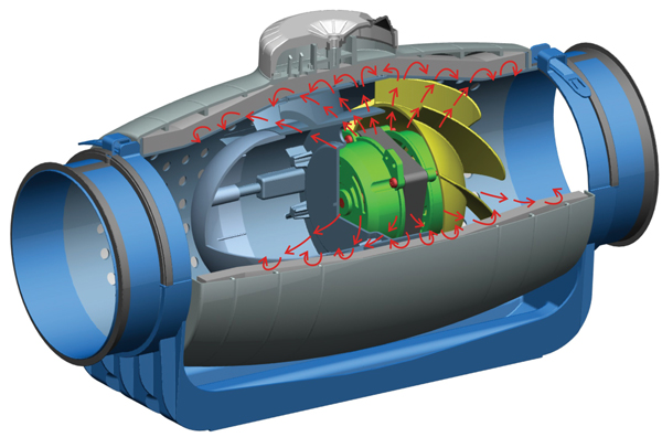 TD 1000/200 SILENT 3V IP44 ultra tichý ventilátor
