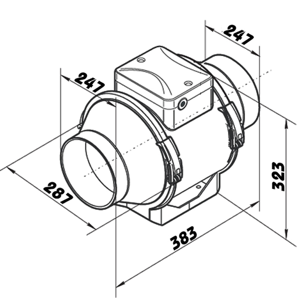 Ventilátor AP PROFI 250 se zvýšeným výkonem