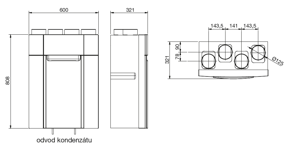 Rekuperační jednotka DOMEO 210 FL