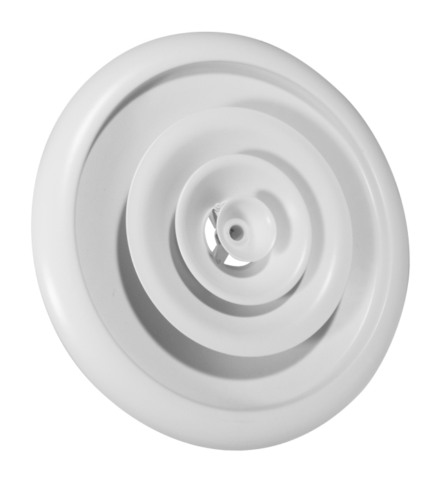 Kruhový lamelový anemostat NCD 350 se zpětnou klapkou