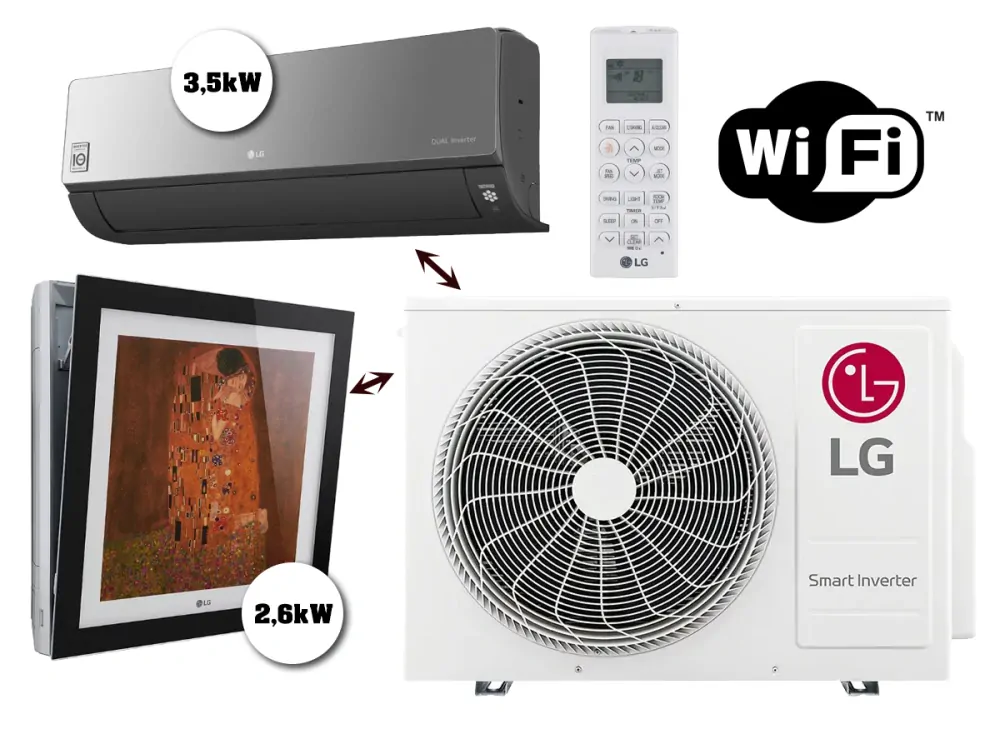 Venkovní jednotka LG Multisplit klimatizace MU2R15 4.1kW (2 místnosti)