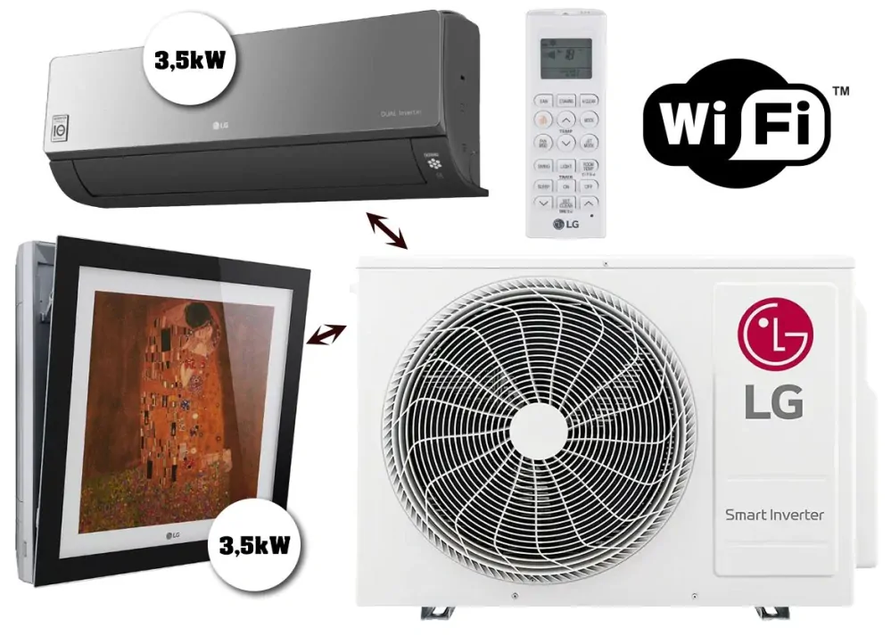 Venkovní jednotka LG Multisplit klimatizace MU2R17 4.7kW (2 místnosti)