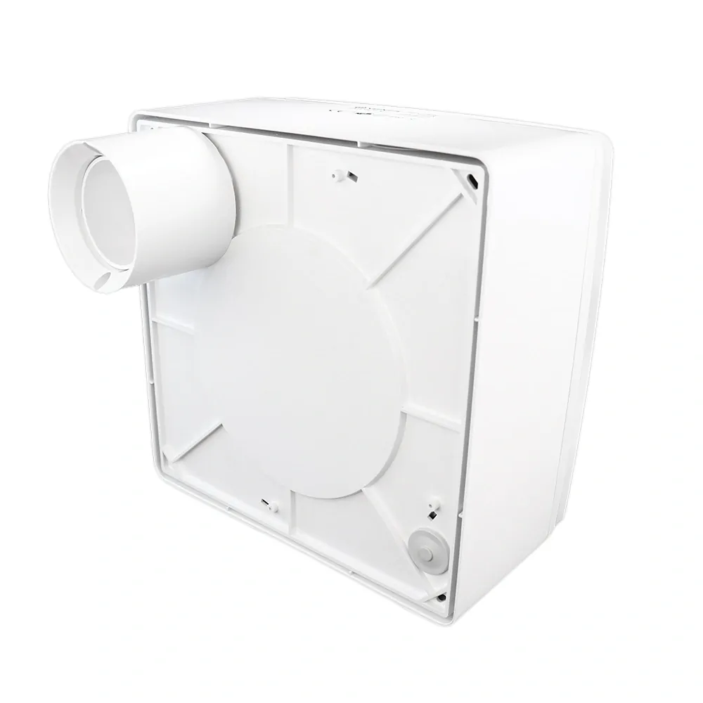 Vysokotlaký ventilátor do koupelny se zpětnou klapkou (horizontální napojení)