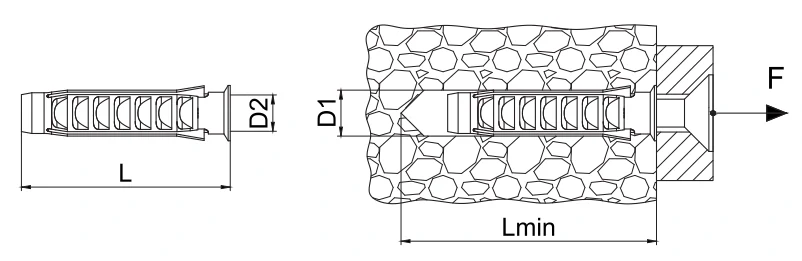 Hmoždinka univerzální TX