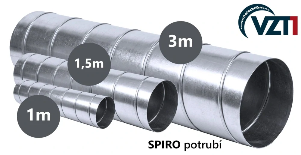SPIRO potrubí 150/3000 - 0,5 mm