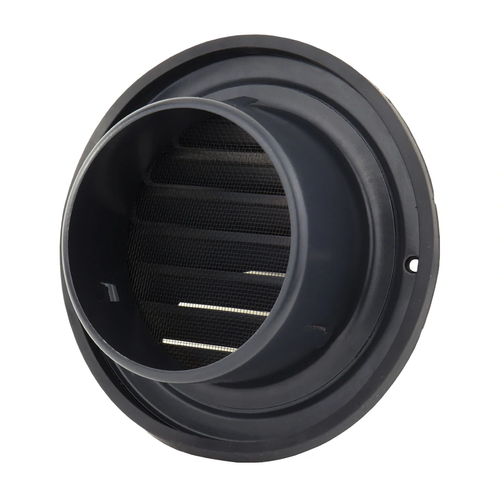 Větrací mřížka se sítem SUPER BLACK 125 (nerez)