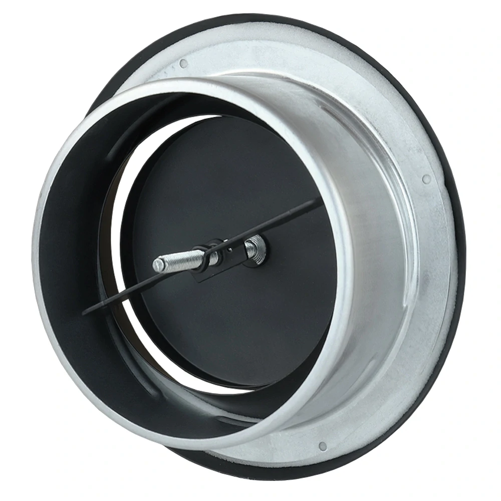 Talířový ventil odvodní, černá RAL 9005