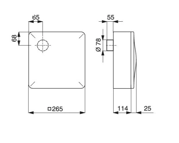 SILENT ECO A 60 IPX5 malý radiální ventilátor