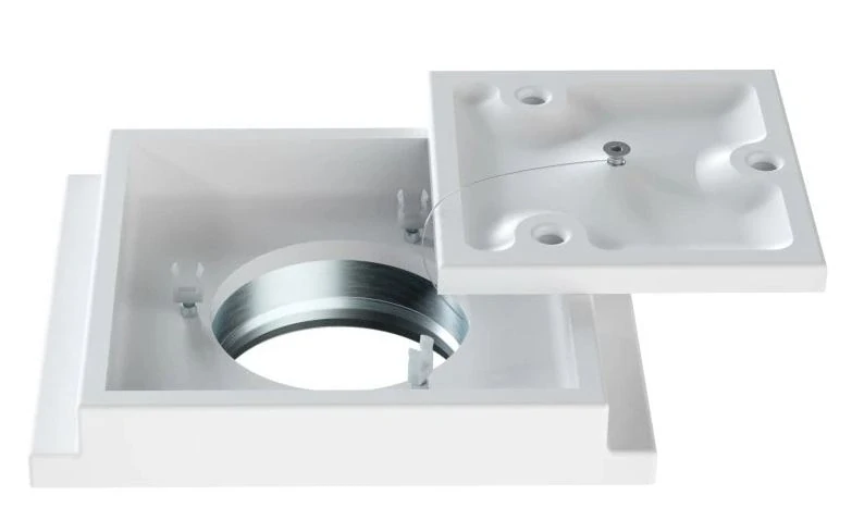 Neviditelný anemostat univerzální čtvercový 125