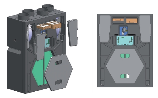Rekuperační jednotka DOMEO 210 RD s funkcí konstantního průtoku