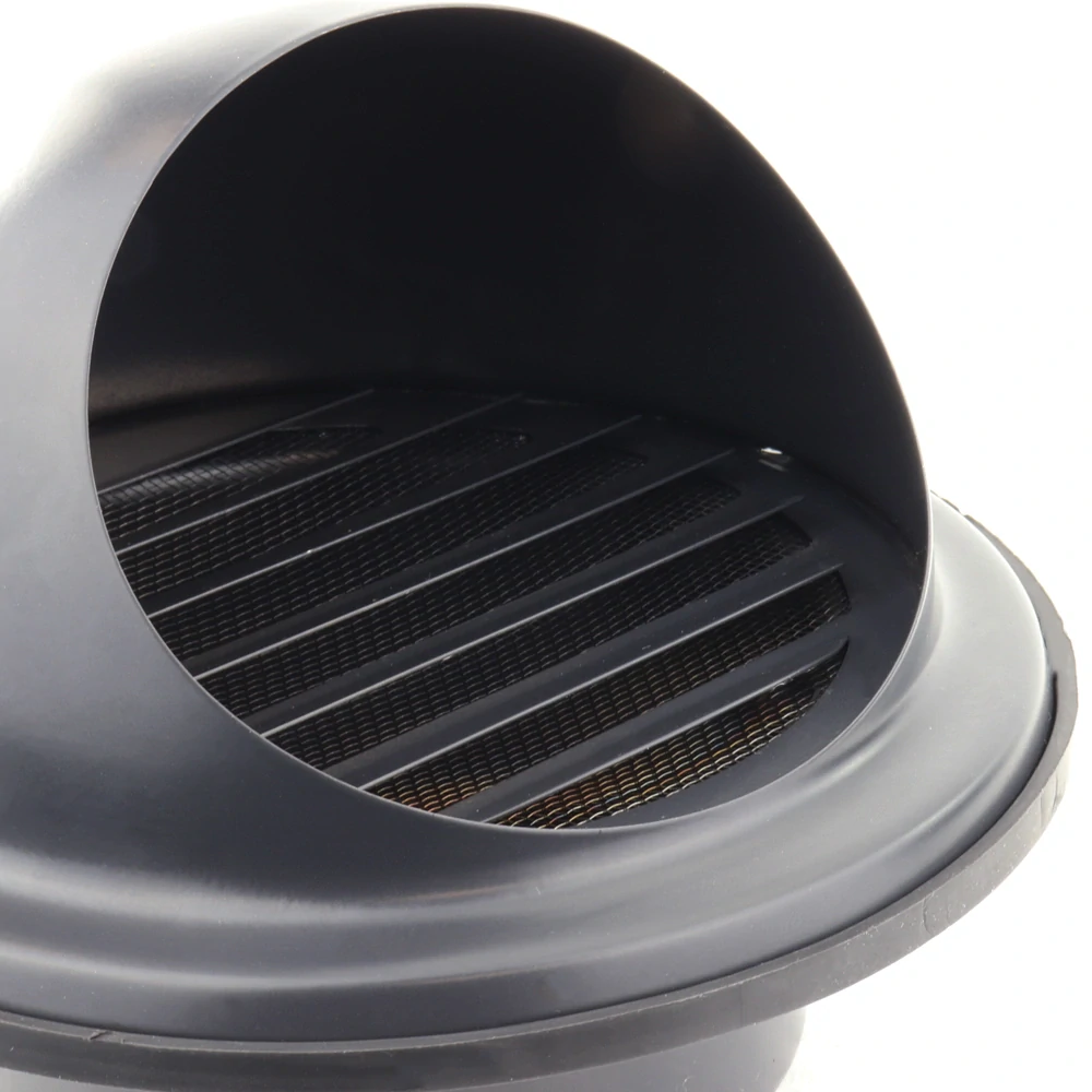 Větrací mřížka se sítem SUPER BLACK 125 (nerez)