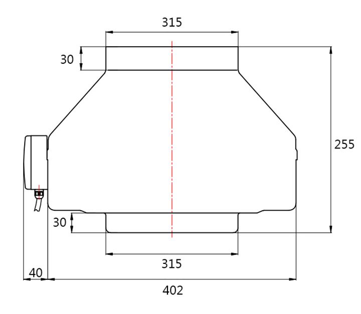 Radiální ventilátor Turbine M 315