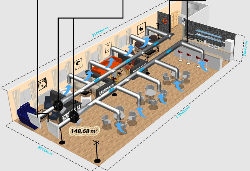 Radiální ventilátor Turbine M 450