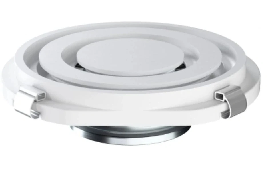 Neviditelný anemostat univerzální kruhový