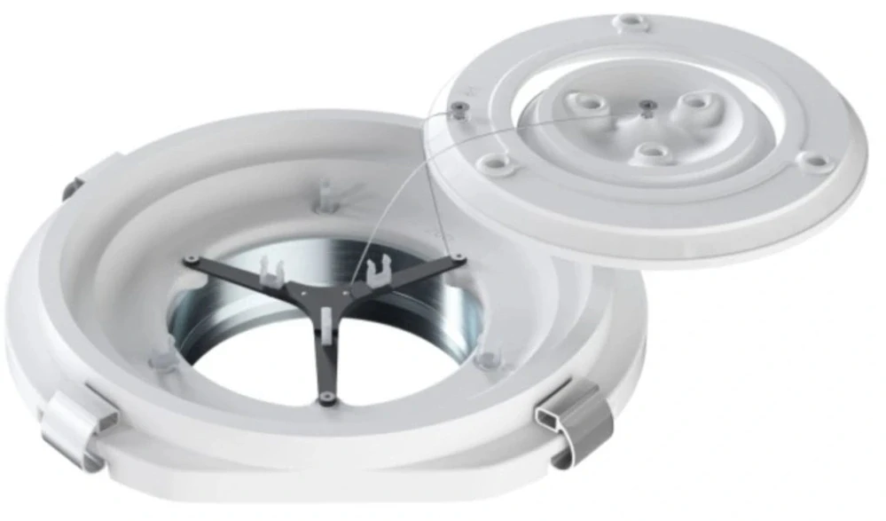 Neviditelný anemostat univerzální kruhový