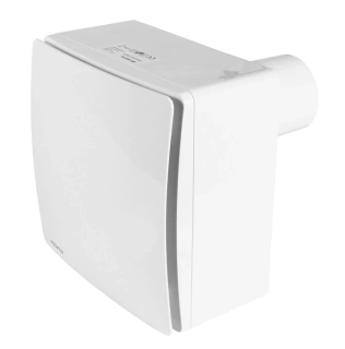 Vysokotlaký ventilátor do koupelny se zpětnou klapkou (horizontální napojení)