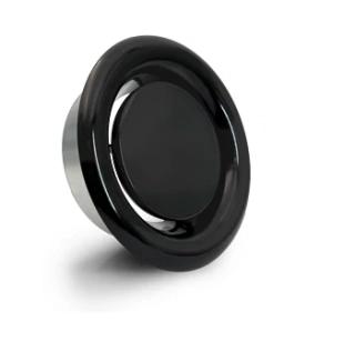 Talířový ventil odvodní, černá RAL 9005